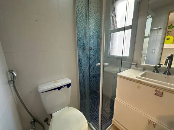 Imagem Apartamento 131M², 3Q, 3 Suítes, 5 Banheiros, 3 Vagas, Academia, Piscina, Sauna, Churrasqueira, Brinquedoteca, Mobiliado, Salão de Festas, SPA.