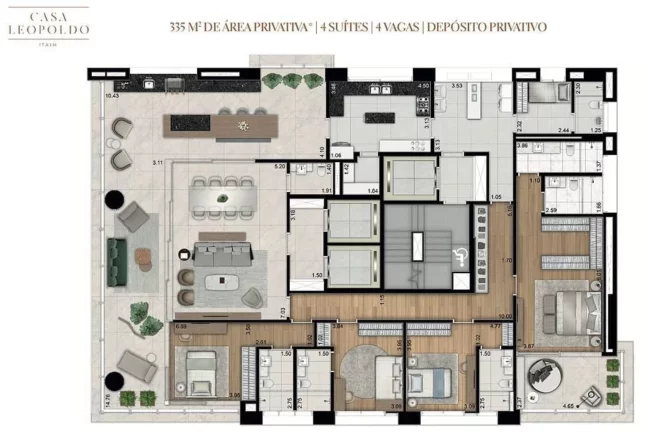Imagem Condomínio Casa Leopoldo, apartamento em Itaim Bibi São Paulo SP, apartment in São Paulo Brazil, apartamento de alto padrão em São Paulo SP