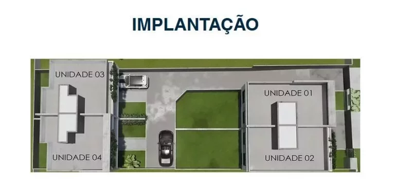 Imagem Sobrado 01 Novo no Xaxim de frente para Rua - R$634 MIL