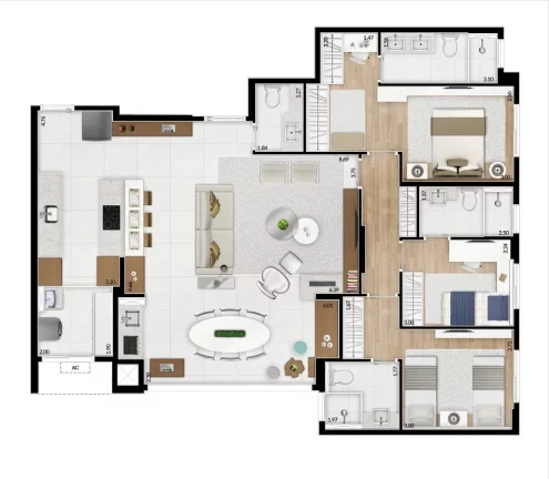 Imagem Comprar apartamento com 3 quartos em Santa Paula São Caetano do Sul SP, apartamento com 3 quartos a venda em Santa Paula São Caetano do Sul SP
