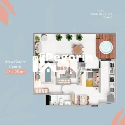 Imagem Apartamento à venda em Curitiba, Bairro Alto, com 2 quartos, 48,64m²