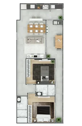 Imagem APARTAMENTO COM 84.21 m² - FORTE - PRAIA GRANDE SP