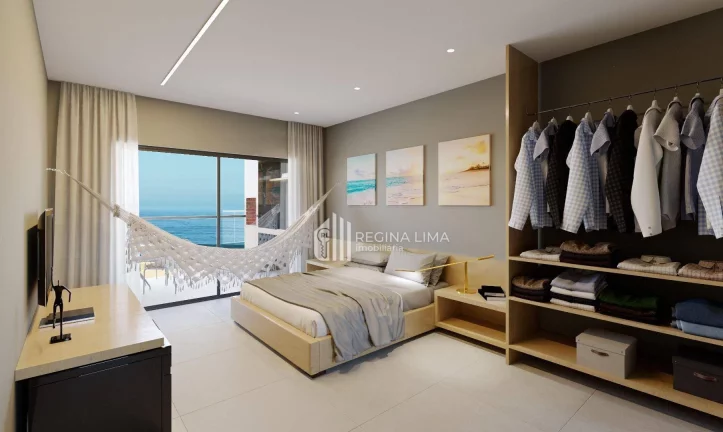 Imagem Apartamento (RESORT). Mobiliado, climatizado com 1 dormitório à venda por R$ 471.500 - Barra Grande - Cajueiro da Praia/PI