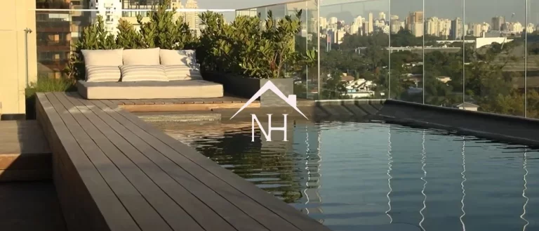 Imagem apartamento de 195m no Jardins com 2 suítes (1 master) 2 vagas, home theater, hall privativo, rooftop com piscina com borda infinita, solarium, lounge