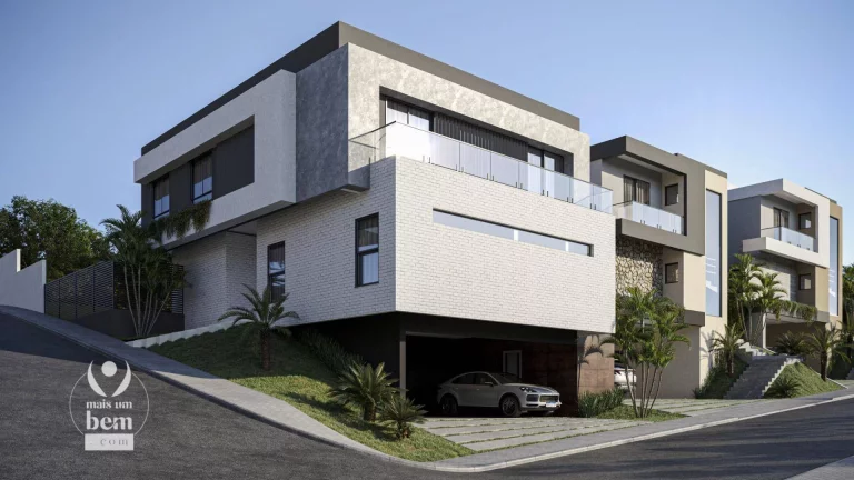 Imagem Casa nova com 310 m², 4 suítes à venda por R$ 3.966.638,30 - Cascatinha - Curitiba/PR