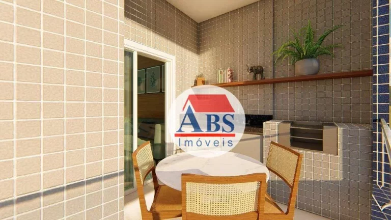 Imagem Apartamento com 2 dormitórios à venda, 60 m² por R$ 335.000,00 - Vila Guilhermina - Praia Grande/SP