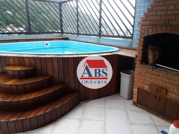 Imagem Cobertura com 3 dormitórios à venda, 207 m² por R$ 795.000 - Marapé - Santos/SP Piscina e churrasqueira