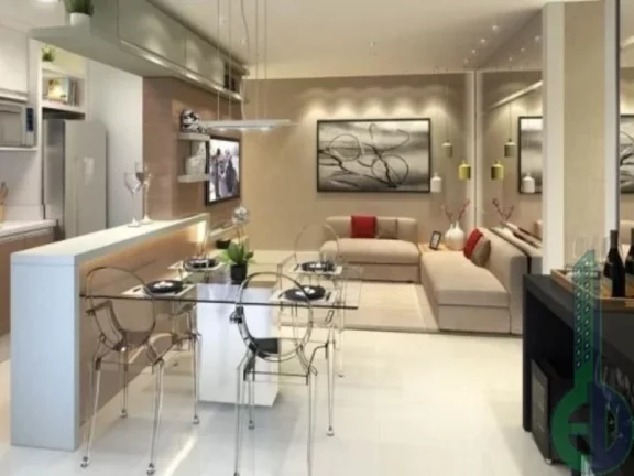 Imagem Apartamento de 2 quartos na Vila Scarpelli, Santo André-SP, com 2 suítes, 3 banheiros e 2 vagas de garagem no Edifício Sky Patriani.