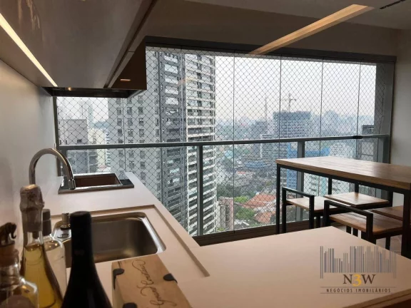 Imagem Apartamento para locação na Vila Madalena São Paulo SP com 3 suítes, 2 vagas de garagem e 122m².