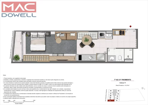 Imagem Skylux - Tegra - Studio e 1 quarto / 32 m² a 42 m² no Centro do Rio