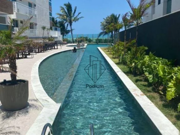Imagem Apartamento porteira fechada, com vista definitiva para o mar e pé na areia da praia de Ponta de Campina - AP2623.