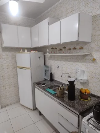 Imagem Apartamento Guilhermina - Praia Grande, de frente para Praia, com 50 m², 1 Dormitório, 1 Vaga.