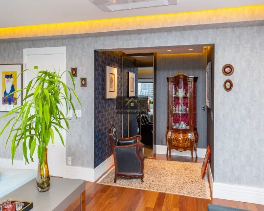 Imagem BROOKLIN APARTAMENTO ALTO PADRÃO TORRE ÚNICA 181,00 M 3 DORMITÓRIOS SENDO 2 SUÍTES SALA AMPLA VARANDA ENVIDRAÇADA 3 VAGAS SOFISTICAÇÃO E BOM GOSTO