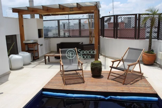 Imagem Bela cobertura com piscina privativa aquecida e churrasqueira.Home Theater com telão de 80p, 3 suit...