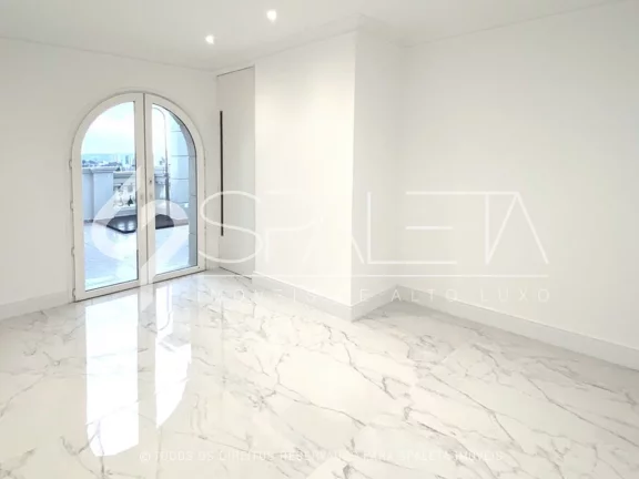 Imagem Cobertura neoclássica com vista permanente e o privilégio do sol da manhã à venda no Residencial Campo Elísios