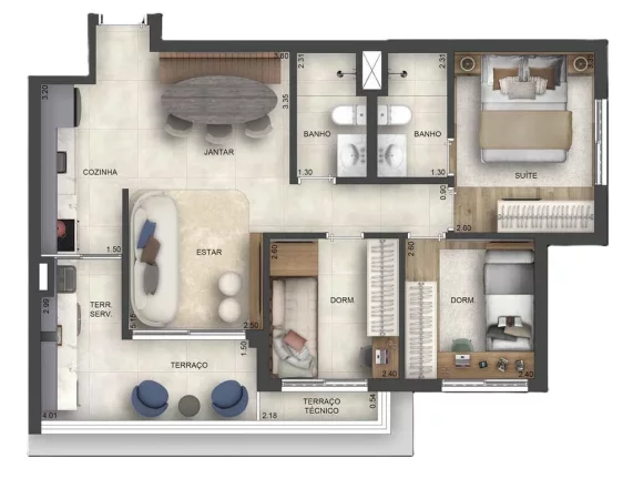 Imagem Apartamento com 3 Quartos à Venda, 69 m² em Saúde - São Paulo