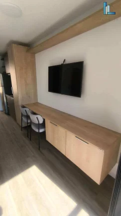 Imagem Apartamento mobiliado para morar e investir à venda em São Paulo, perto da estação de metrô Santa Cecília com 24m2