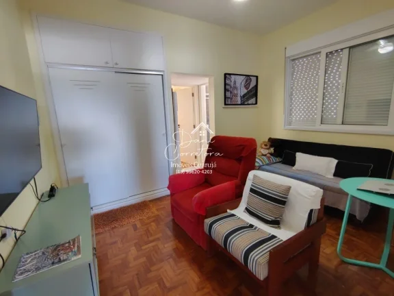 Imagem Apartamento à venda em Guarujá-SP, Pitangueiras: 2 quartos, 1 suíte, 2 salas, 3 banheiros, 1 vaga de garagem, 110 m² de área.