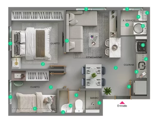 Imagem Oportunidade Imperdível: Apartamento à Venda em São Paulo-SP, Cidade Ademar - 2 quartos, 1 banheiro, 35,13 m² - Condomínio Parque Holandês
