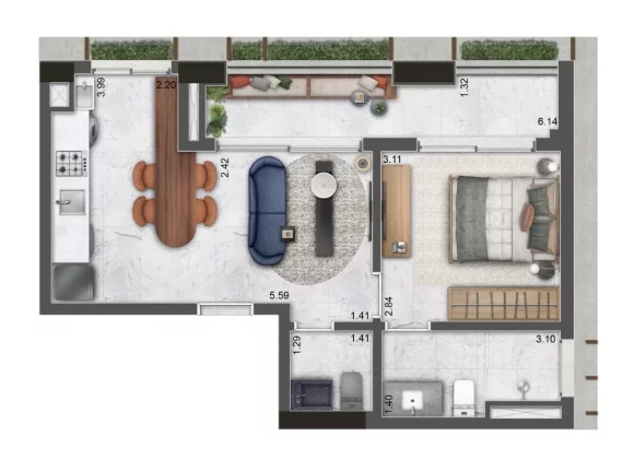 Imagem Apartamento em Itaim Bibi - São Paulo SP