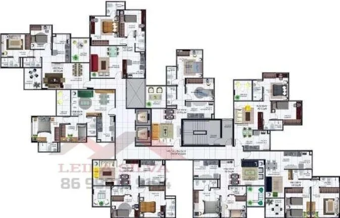 Imagem Apartamento 2 dormitórios para Venda em Teresina, Fatima, 2 dormitórios, 1 suíte, 2 banheiros, 1 vaga