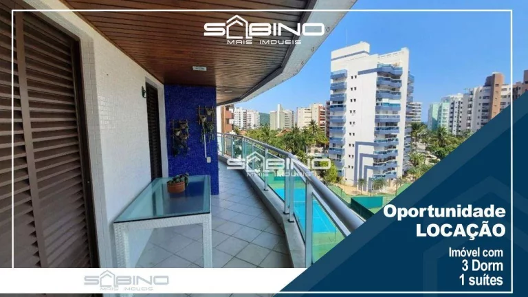 Imagem Apartamento para locação Temporada, 3 dormitórios 1 suíte - na Riviera de São Lourenço Bertioga SP