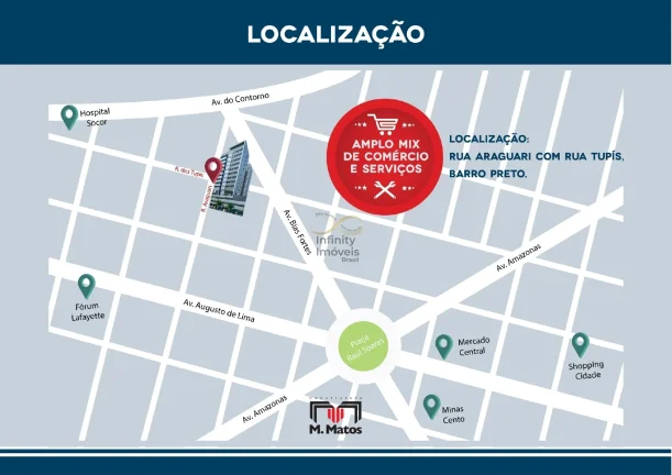 Imagem Apartamento à venda no bairro Barro Preto - Belo Horizonte/MG