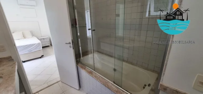 Imagem Aluguel Juquehy Condomínio - Casa em Juquehy com 4 dormitórios, 2 suítes, 150m da praia - Acomodação máx. 8-10 pessoas | Juquehy Imobiliária.