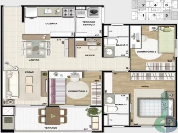 Imagem Imperdível oportunidade de adquirir apartamento de 3 quartos e 149m² no Condomínio Ecolife Campestre, Santo André-SP!