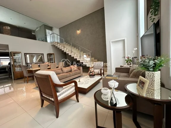 Imagem Belíssima Casa de Condomínio à Venda no Villa Lobos em Paulínia.

Casa com 3 suítes sendo uma d...