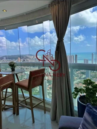 Imagem Apartamento Mobiliado em Ponta Negra com Vista Mar