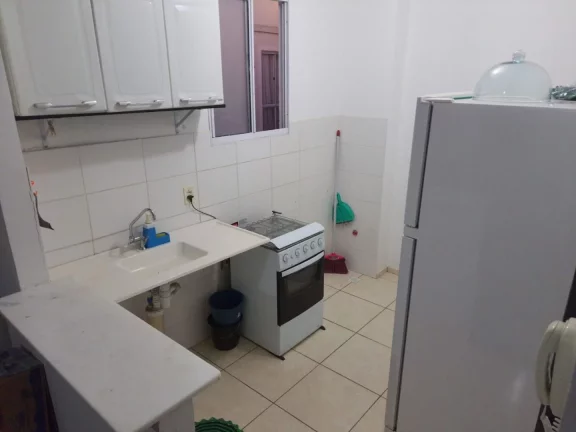 Imagem Apartamento com 2 dormitórios, sala, cozinha americana, banheiro, Garagem com 1 vaga cobertura. O c...