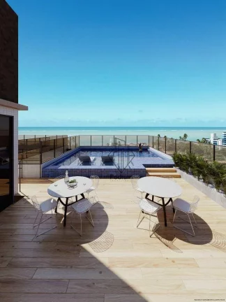 Imagem Apartamentos com varanda / sacada gourmet á 230m da praia Formosa / Cabedelo - AP2562