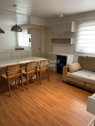 Imagem Apartamento com 73m²,02 dormitórios, 02 banheiros, 01 suíte, 01 vaga de garagem. Prédio com laze...