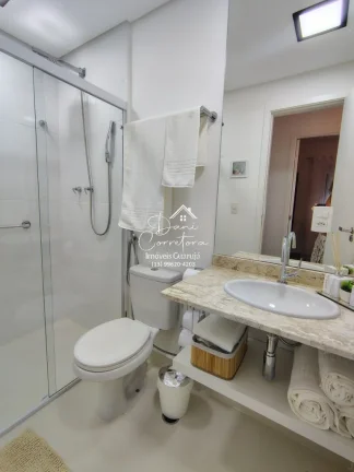 Imagem Apartamento novo com lazer em Guarujá-SP, Pitangueiras: 2 quartos, 1 suíte, 2 salas, 2 banheiros, 1 vaga, 80m². Venha conferir!