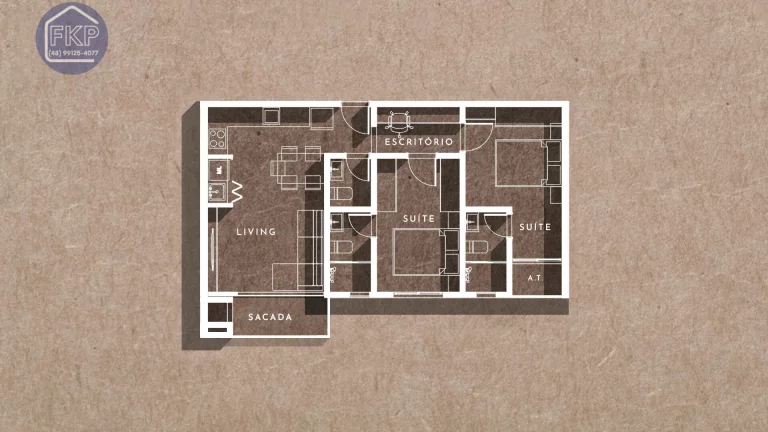 Imagem Apartamento 2 Suítes!