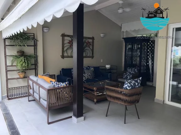 Imagem Aluguel de temporada em Juquehy - Condomínio Pé na Areia. com 4 dormitórios, 2 suítes c/ vista ao mar, 2 vagas e max. 8 pessoas | Juquehy Imobiliária