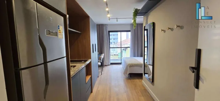 Imagem Studio pronto para morar de 26m2 perto do metrô Alto da Boa Vista - ótimo para morar e investir
