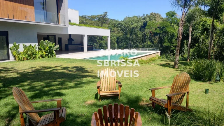 Imagem Casa ampla com arquitetura moderna à venda 3.000 m2 5 suítes no Condomínio Fazenda Vila Real em Itu SP - Casa de alto padrão integrada a natureza