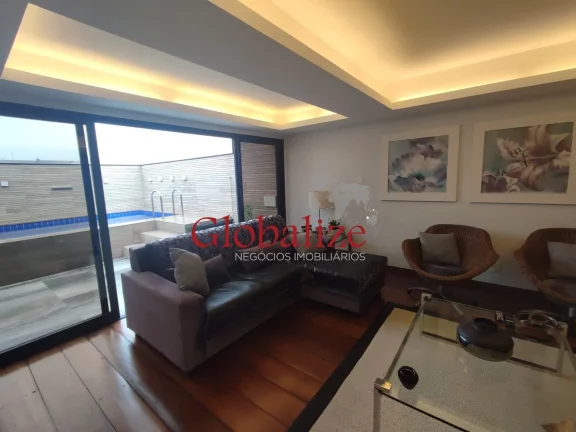 Imagem Cobertura Duplex com Piscina e Churrasqueira à venda com 3 dormitórios e 2 vagas no bairro do Gonzaga em santos por R$ 2.200.000,00