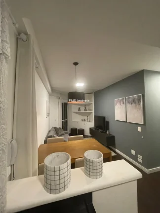 Imagem Apartamento para locação no Itaim Bibi, com 1 suíte, 2 banheiros, 1 vaga