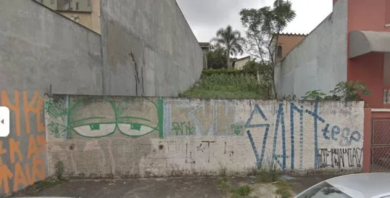 Imagem Terreno Plano 10 x 55 com 550 m² na Vila Alto de Santo André-SP