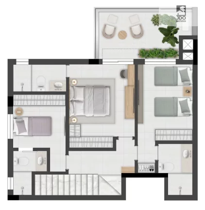 Imagem Cobertura Duplex a Venda no bairro Água Verde - Curitiba, PR