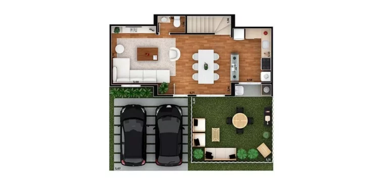 Imagem Casa com 2 quartos em Vila Poupança Santana de Parnaiba SP, casa em condomínio, comprar Casa com 2 dormitórios em Santana de Parnaiba SP, casa pronta