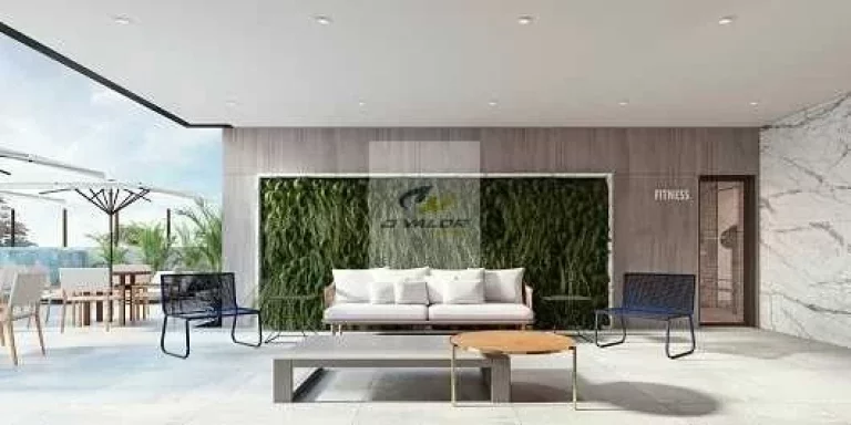Imagem Vendo apartamentos com vista mar, de 83 m2, varanda, sala p/ 2 ambientes, 3 quartos com 2 suítes e 2 vagas