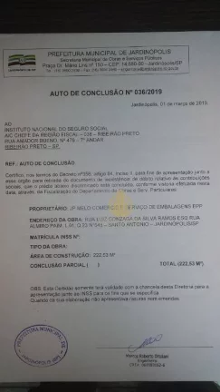 Imagem Salão Comercial em Jardinópolis
