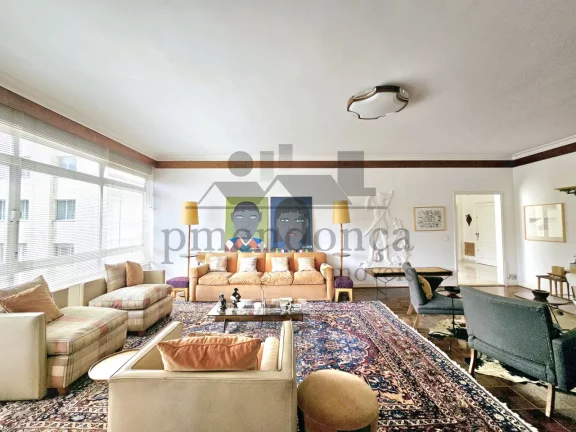 Imagem Excelente apartamento na Al Jaú com 276m², 3 quartos (2 suítes) e 2 vagas