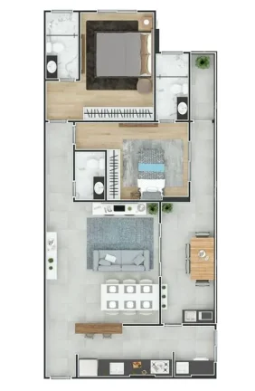Imagem APARTAMENTO COM 88.96 m² - FORTE - PRAIA GRANDE SP