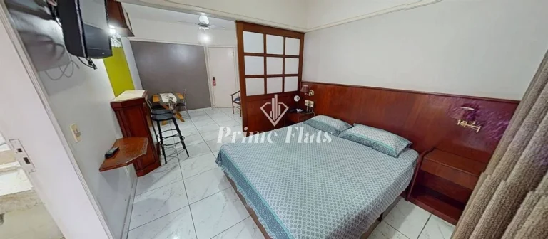 Imagem Flat disponível para venda no Champs Elysees, com 25m², 1 dormitório e 1 vaga