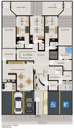 Imagem Flat - 42,14m² - Bessa, João Pessoa/PB